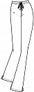Брюки женские 8705 (XS/ARBB)
